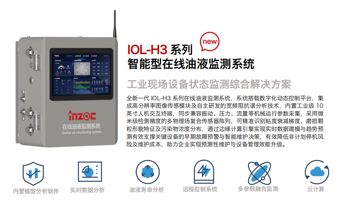  INZOC 智火柴  IOL-H3 智能型在線油液監測系統